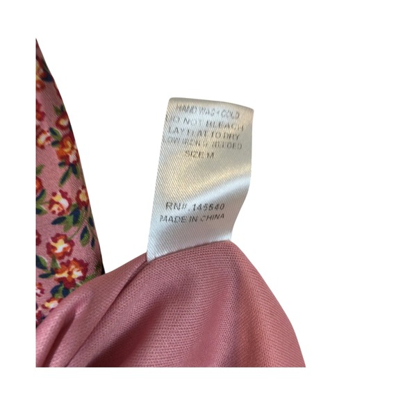 PinkBlush Floral Maxi Dress M Puff Sleeve Sweetheart Tiered Milkmaid Soft Girl - Picture 9 of 13